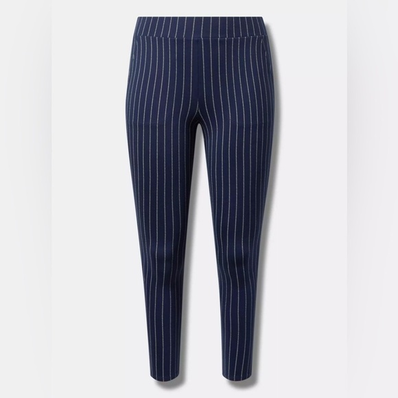 TORRID Women's Navy Multi Striped Pocket Leggings - Picture 2 of 2